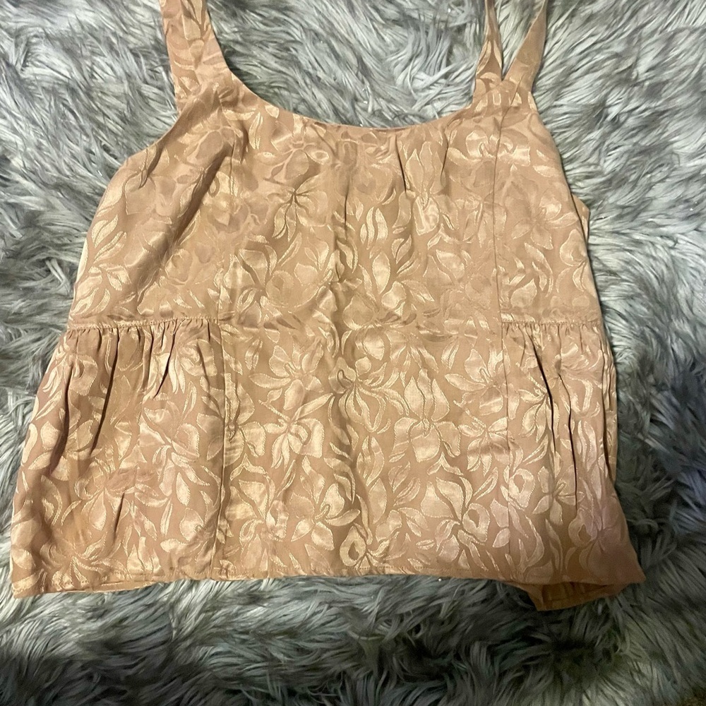 Smash + Tess Beige Floral Camisole. New with tags.
